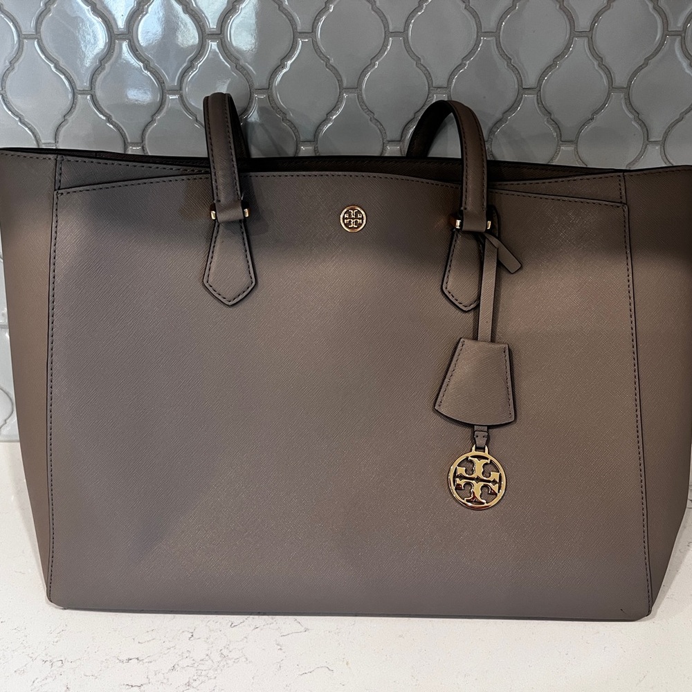 Tory Burch Taupe Tote Bag